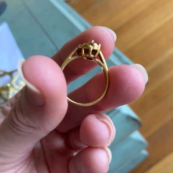 Gold plated Diamond ring - Picture 4 of 6